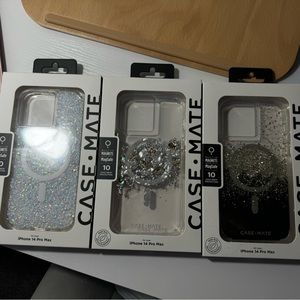 Set of 3 Case mate I phone 14 pro max case